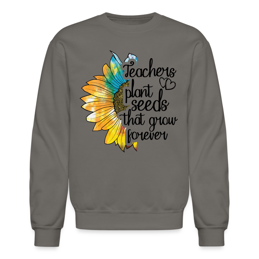 Teachers Plant Seeds That Grow Forever Sweatshirt - asphalt gray