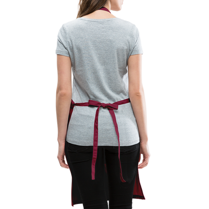 In My Next Life I Want To Be The Karma Fairy Adjustable Apron - burgundy