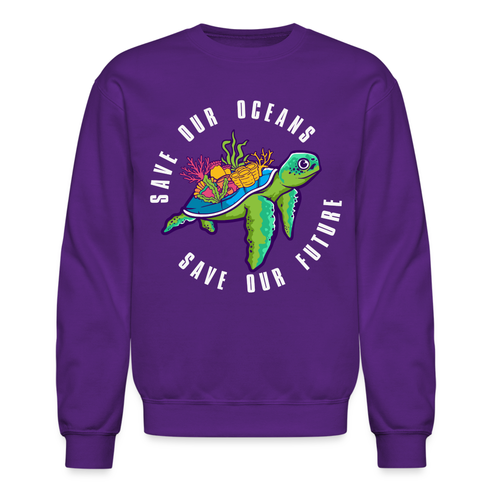 Save Our Oceans Save Our Future Sweatshirt Color: royal blue