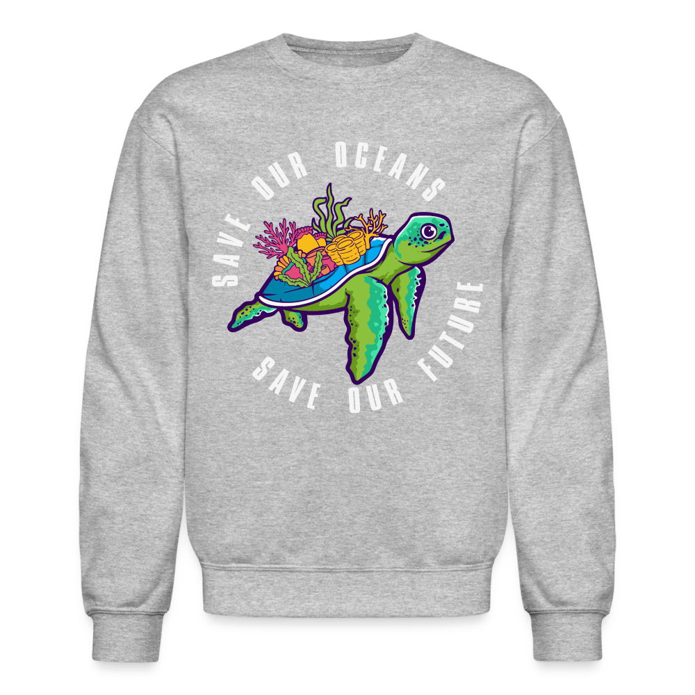 Save Our Oceans Save Our Future Sweatshirt - heather gray