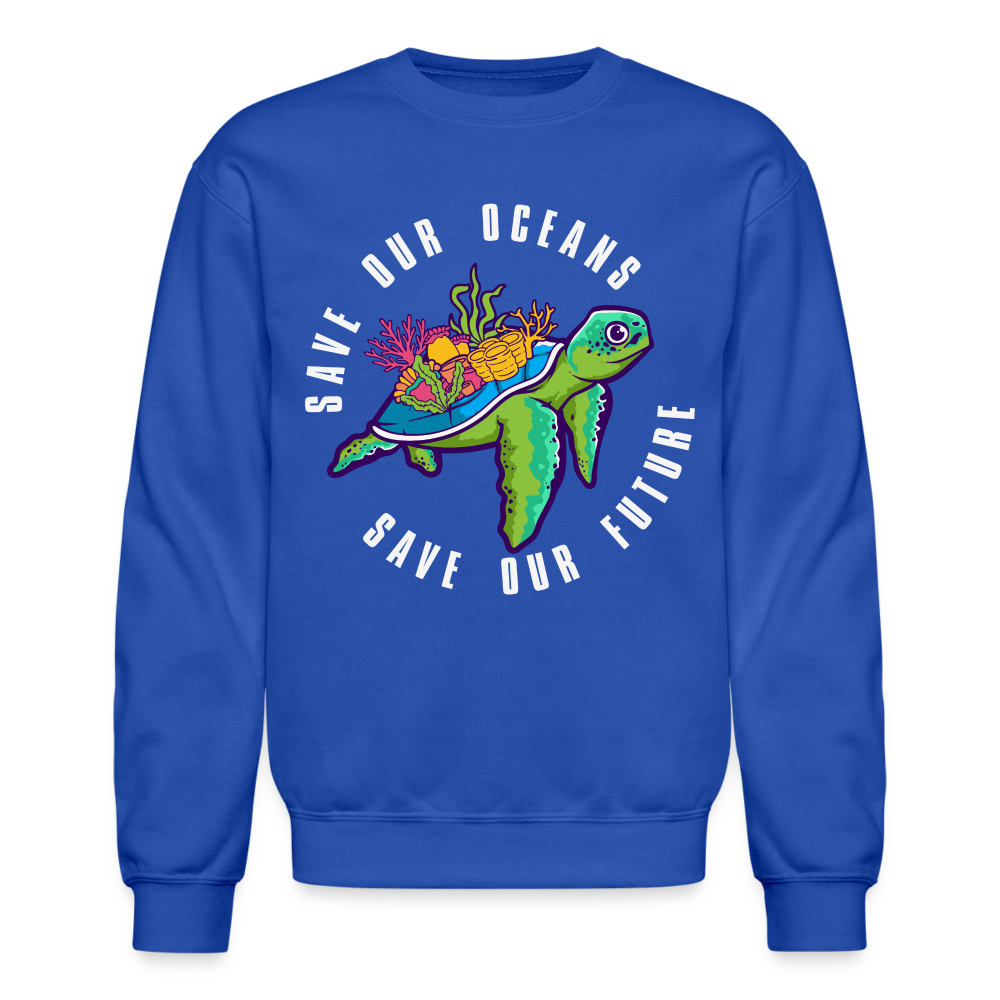 Save Our Oceans Save Our Future Sweatshirt - royal blue