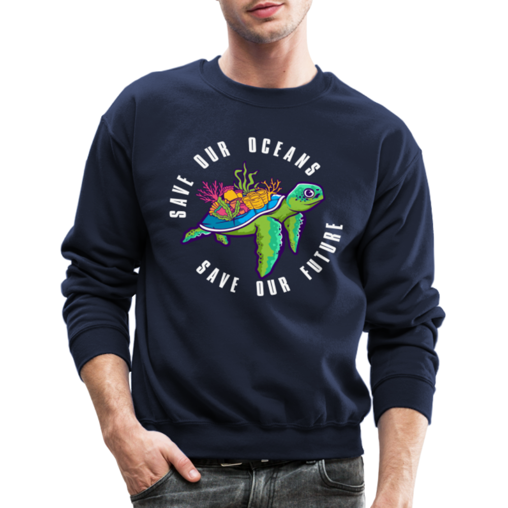 Save Our Oceans Save Our Future Sweatshirt - navy