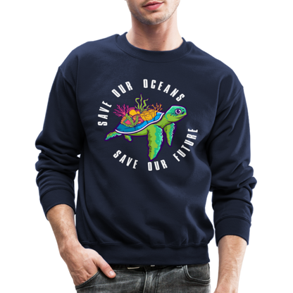 Save Our Oceans Save Our Future Sweatshirt - navy