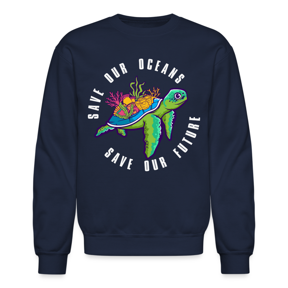 Save Our Oceans Save Our Future Sweatshirt Color: royal blue