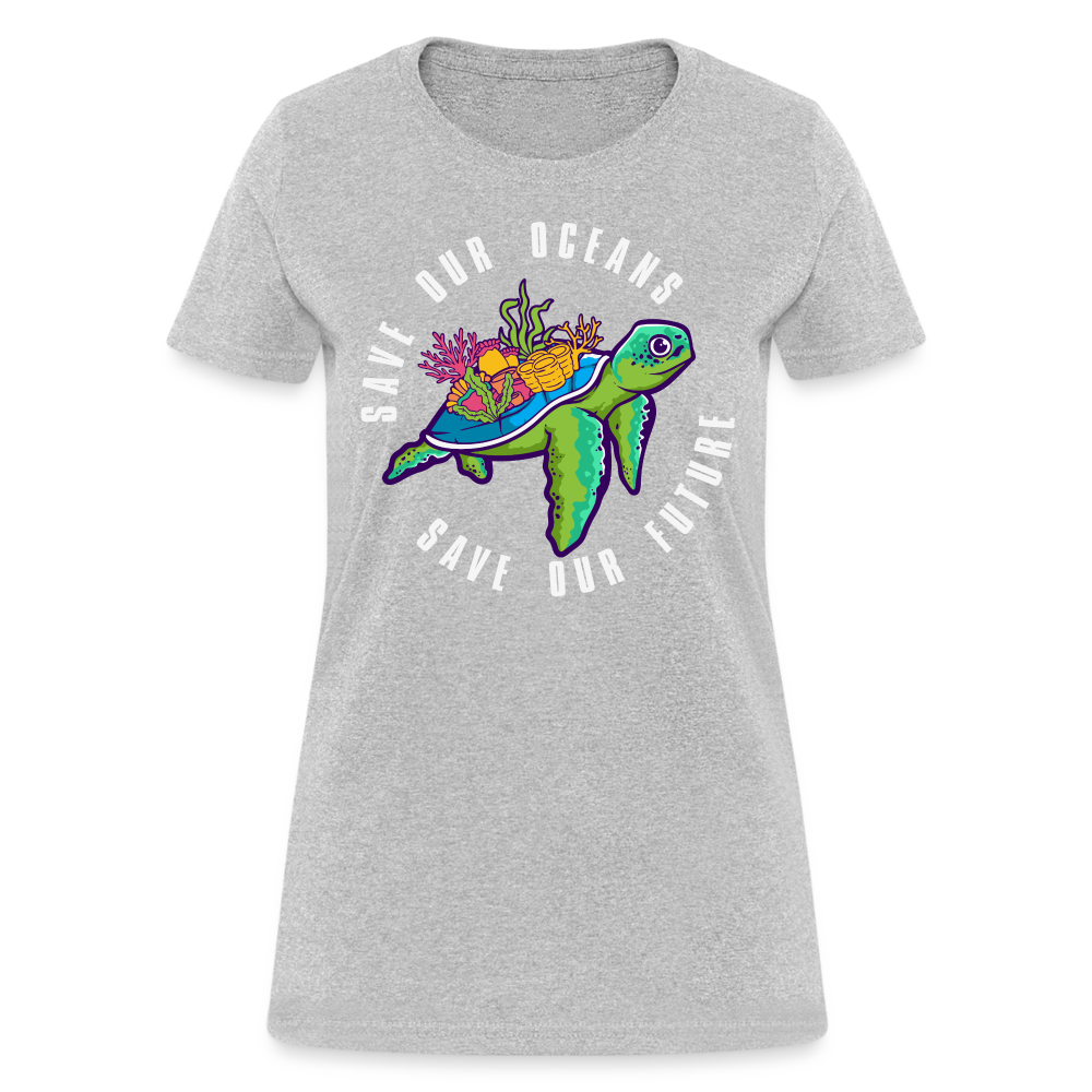 Save Our Oceans Save Our Future Women's T-Shirt - heather gray