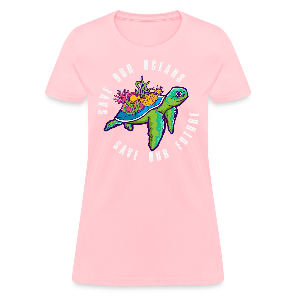 Save Our Oceans Save Our Future Women's T-Shirt - pink