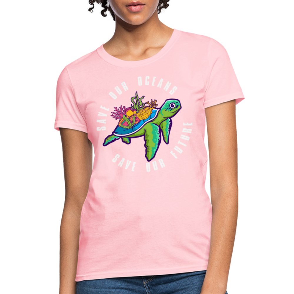 Save Our Oceans Save Our Future Women's T-Shirt - pink