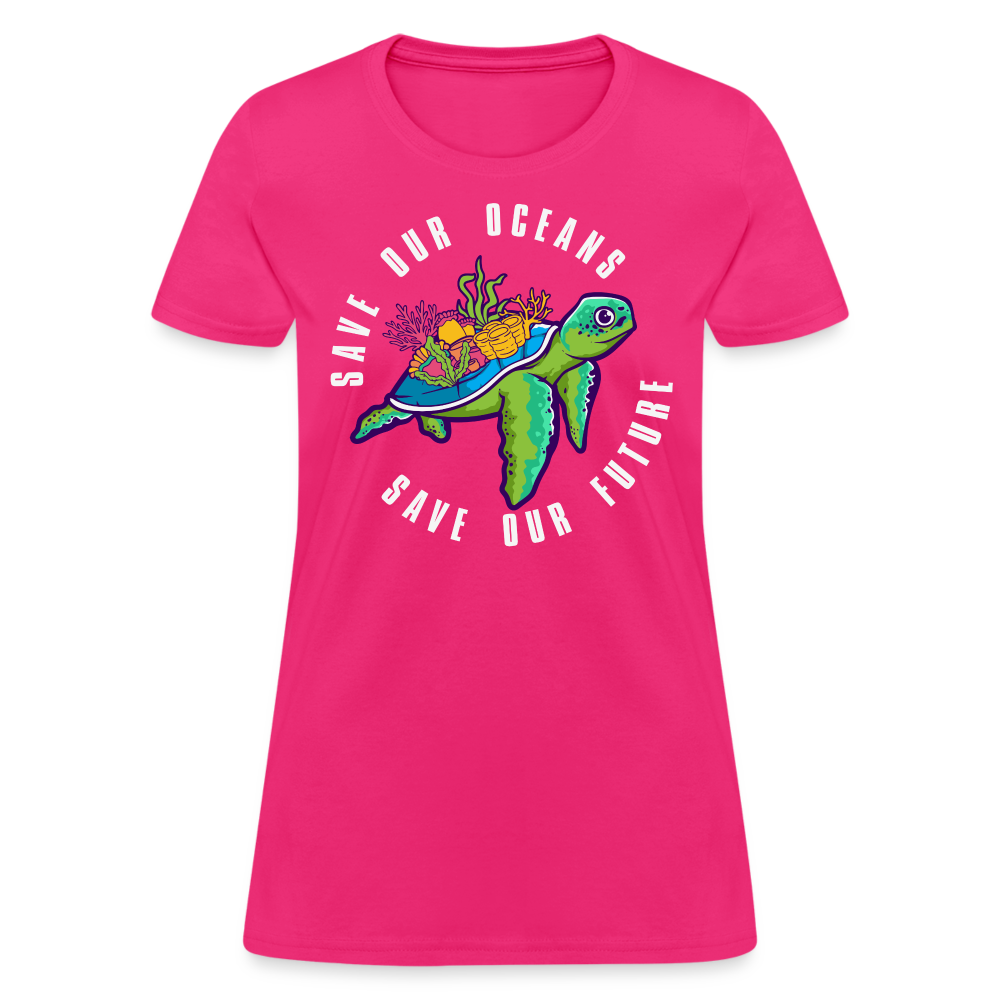 Save Our Oceans Save Our Future Women's T-Shirt - fuchsia