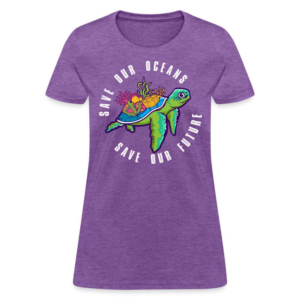 Save Our Oceans Save Our Future Women's T-Shirt - purple heather
