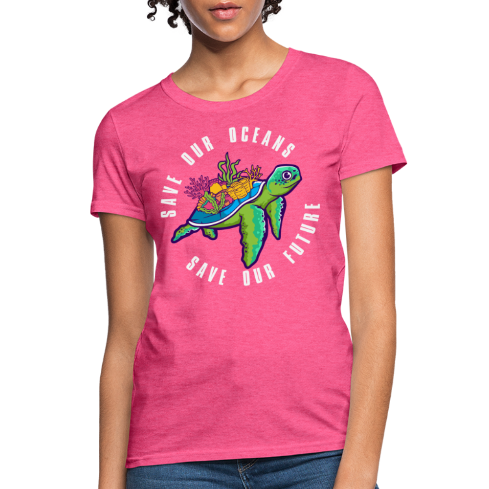 Save Our Oceans Save Our Future Women's T-Shirt - heather pink