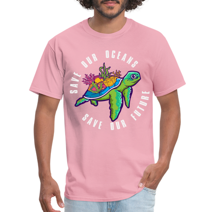 Save Our Oceans Save Our Future T-Shirt - pink