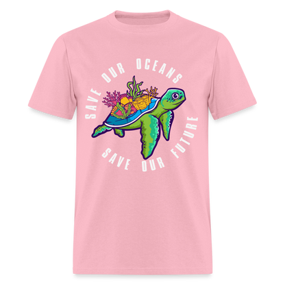 Save Our Oceans Save Our Future T-Shirt - pink