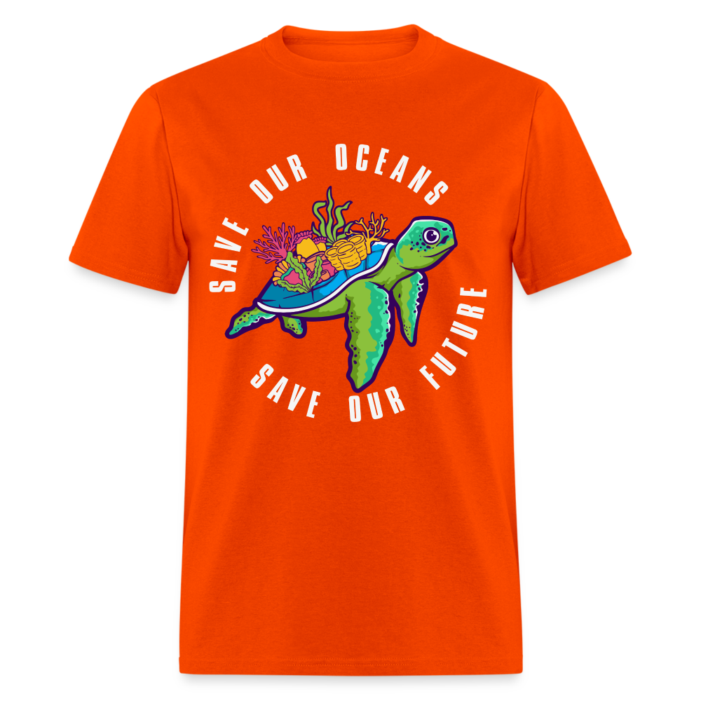 Save Our Oceans Save Our Future T-Shirt Color: orange