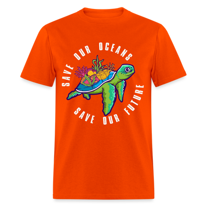 Save Our Oceans Save Our Future T-Shirt - orange