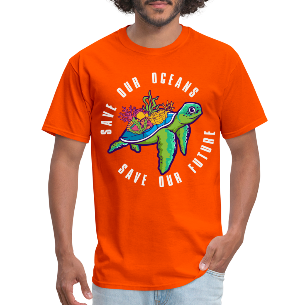 Save Our Oceans Save Our Future T-Shirt - orange