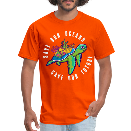 Save Our Oceans Save Our Future T-Shirt - orange