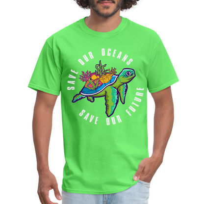 Save Our Oceans Save Our Future T-Shirt - kiwi