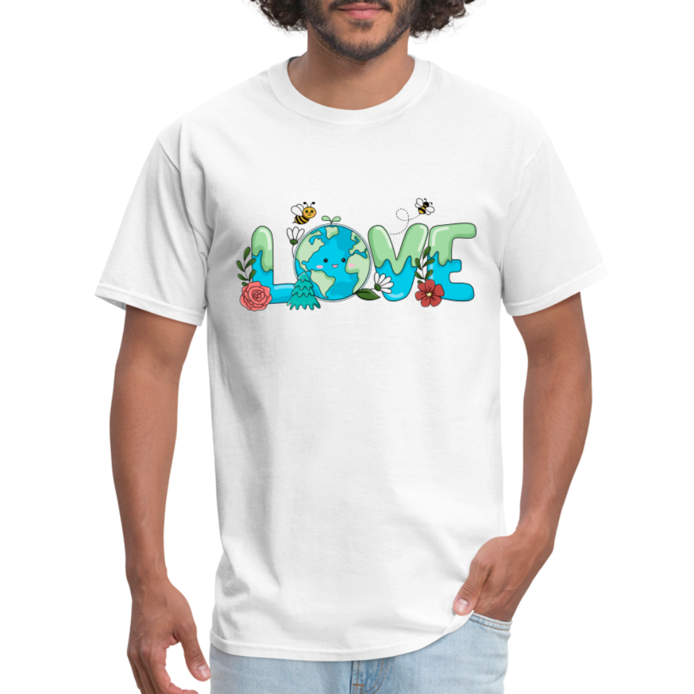 Nature's LOVE Celebration T-Shirt (Earth Day) - white