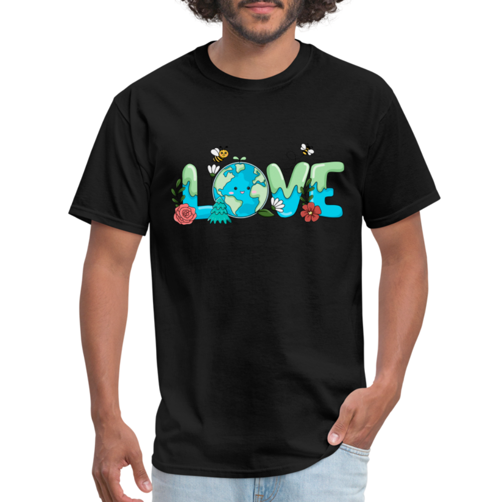 Nature's LOVE Celebration T-Shirt (Earth Day) - black