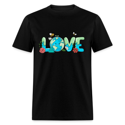 Nature's LOVE Celebration T-Shirt (Earth Day) - black