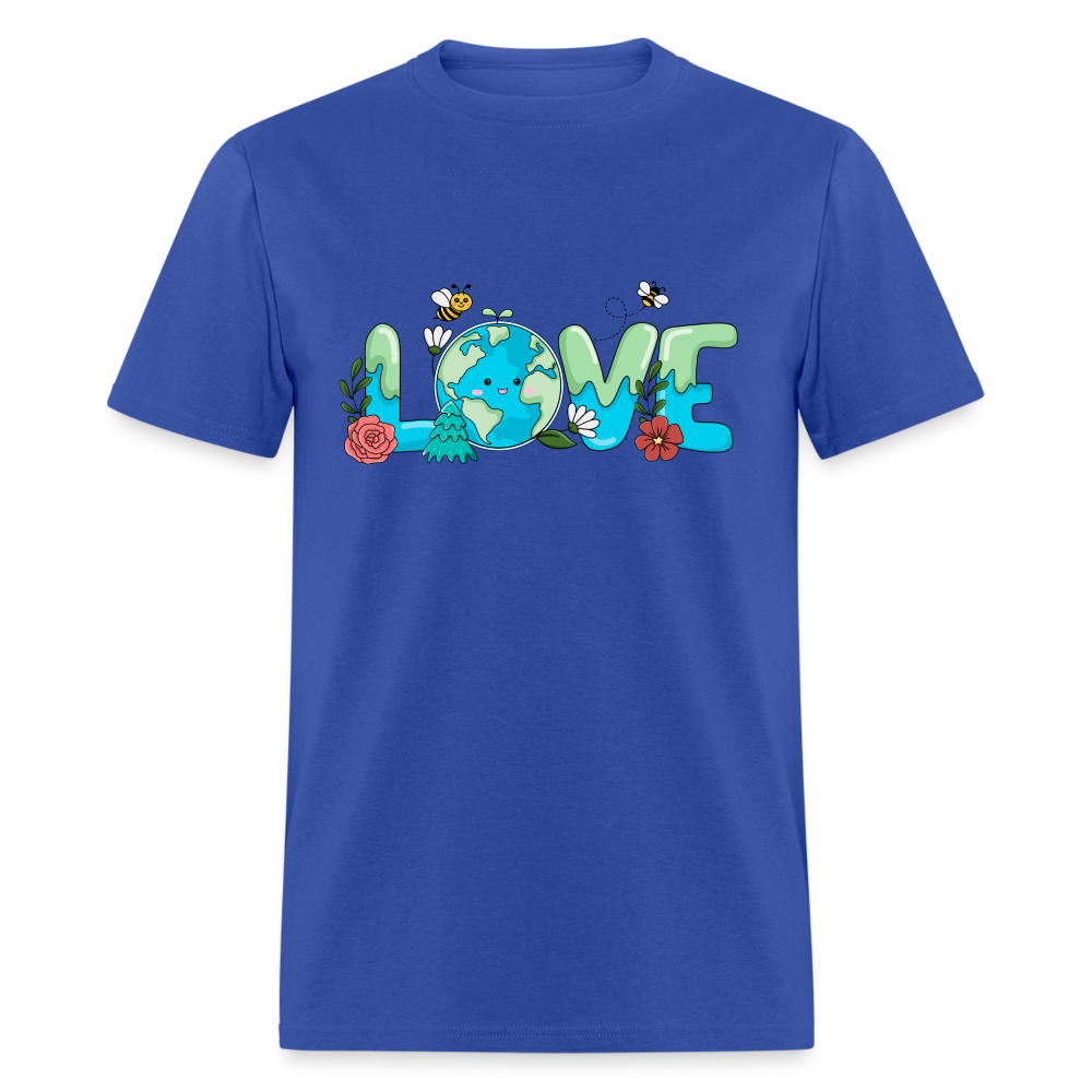 Nature's LOVE Celebration T-Shirt (Earth Day) - royal blue