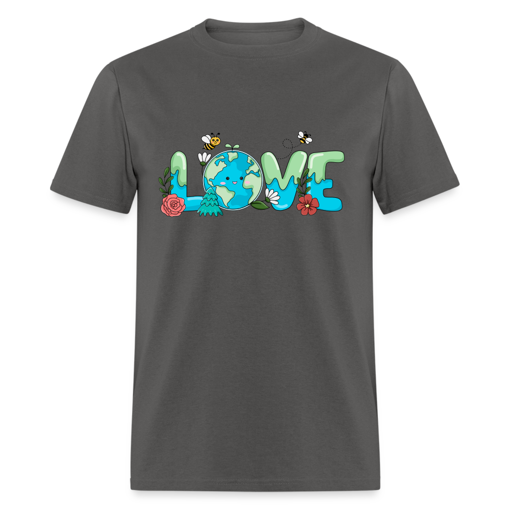Nature's LOVE Celebration T-Shirt (Earth Day) - charcoal