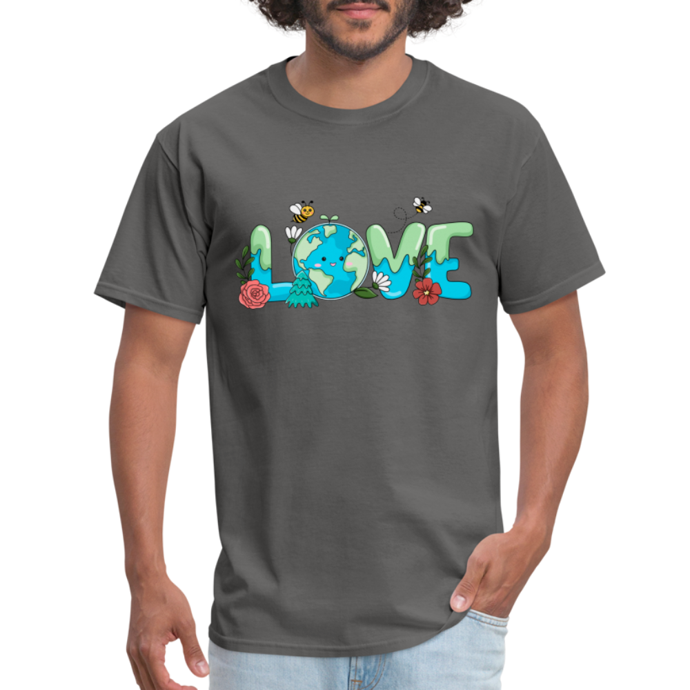 Nature's LOVE Celebration T-Shirt (Earth Day) - charcoal