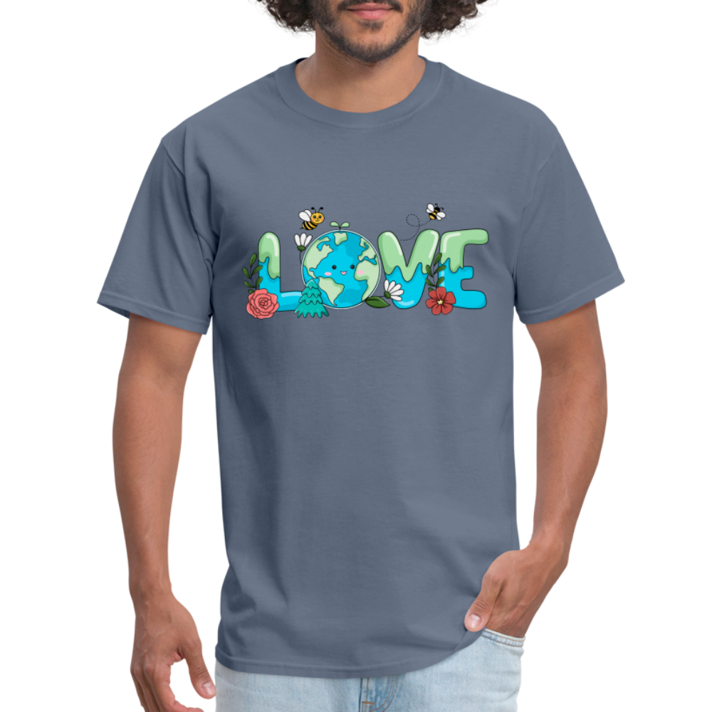Nature's LOVE Celebration T-Shirt (Earth Day) - denim