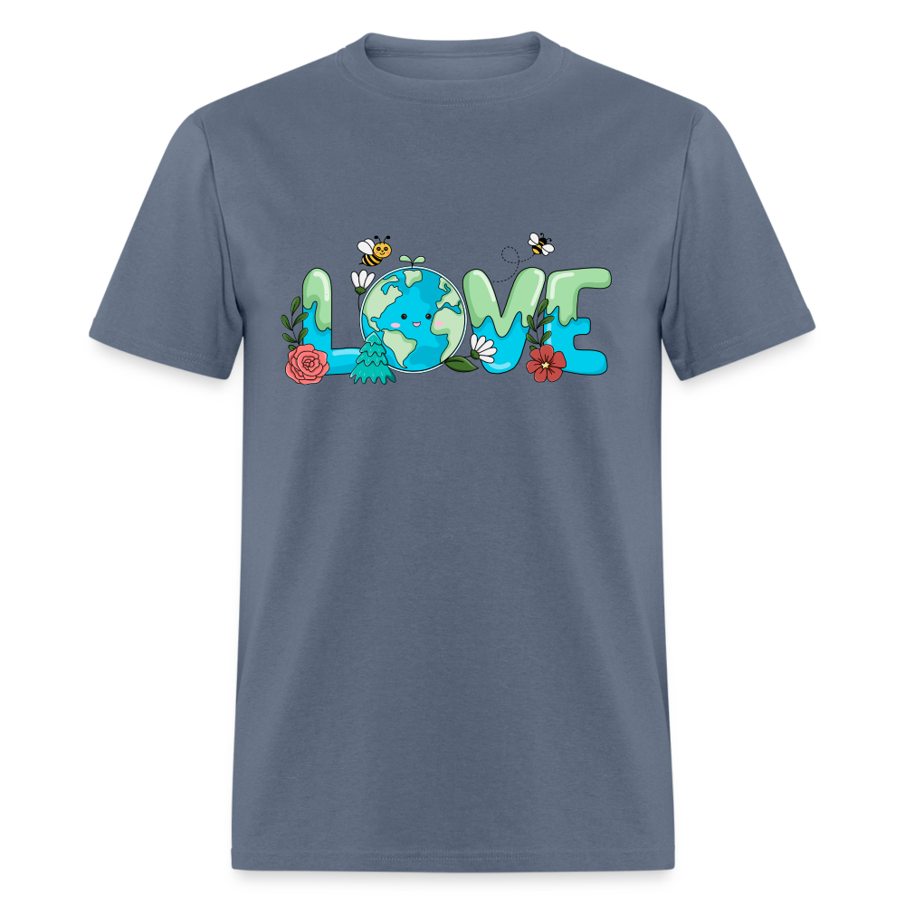 Nature's LOVE Celebration T-Shirt (Earth Day) - denim