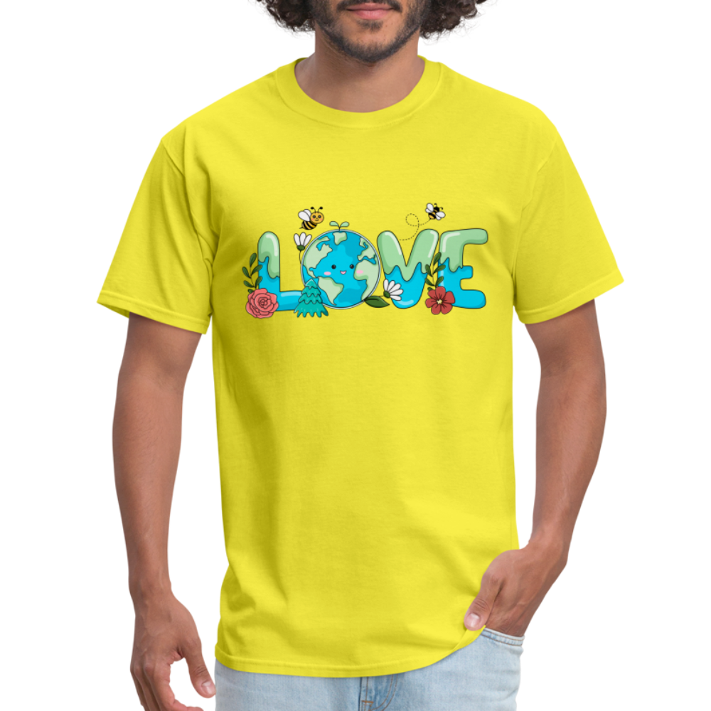 Nature's LOVE Celebration T-Shirt (Earth Day) - yellow