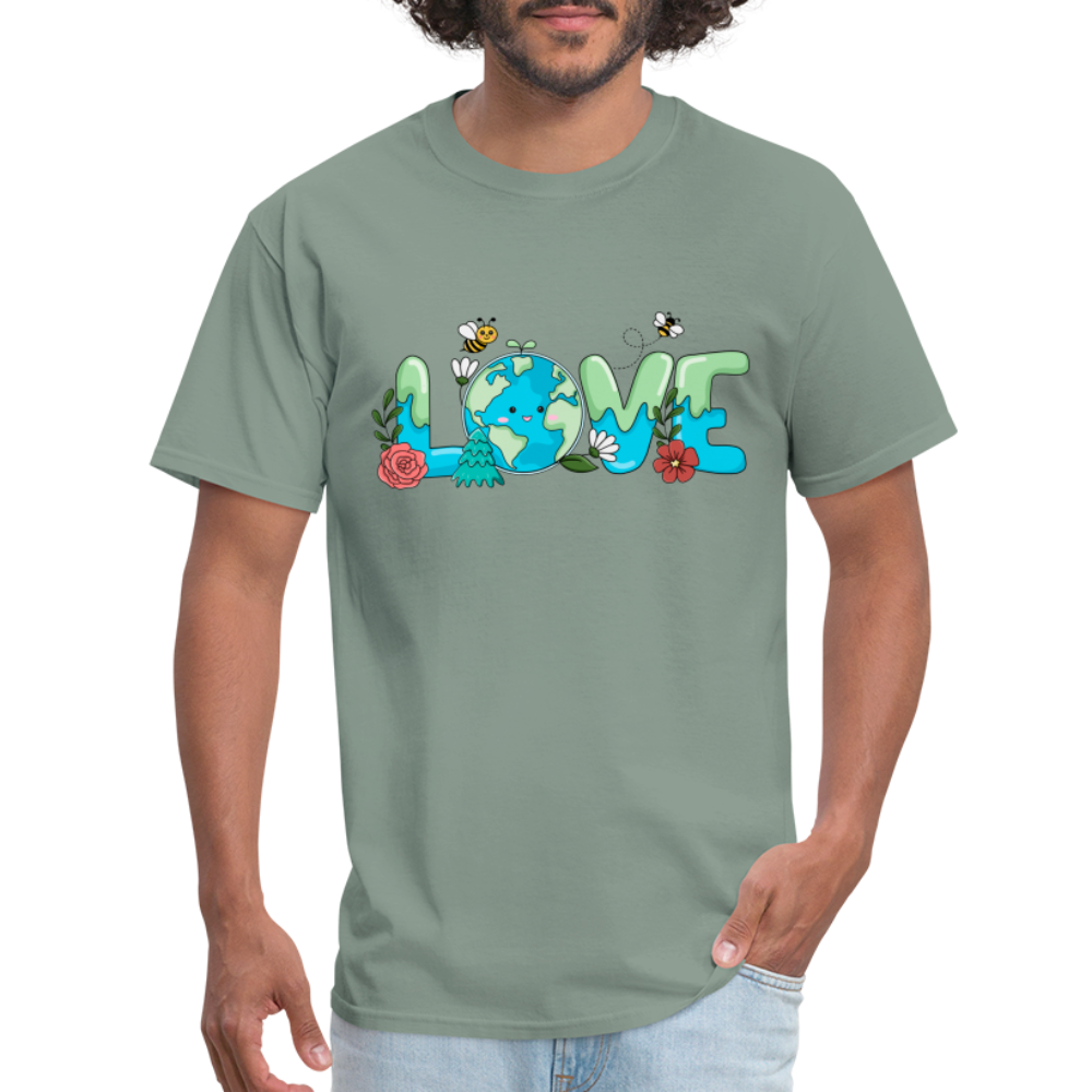 Nature's LOVE Celebration T-Shirt (Earth Day) - sage