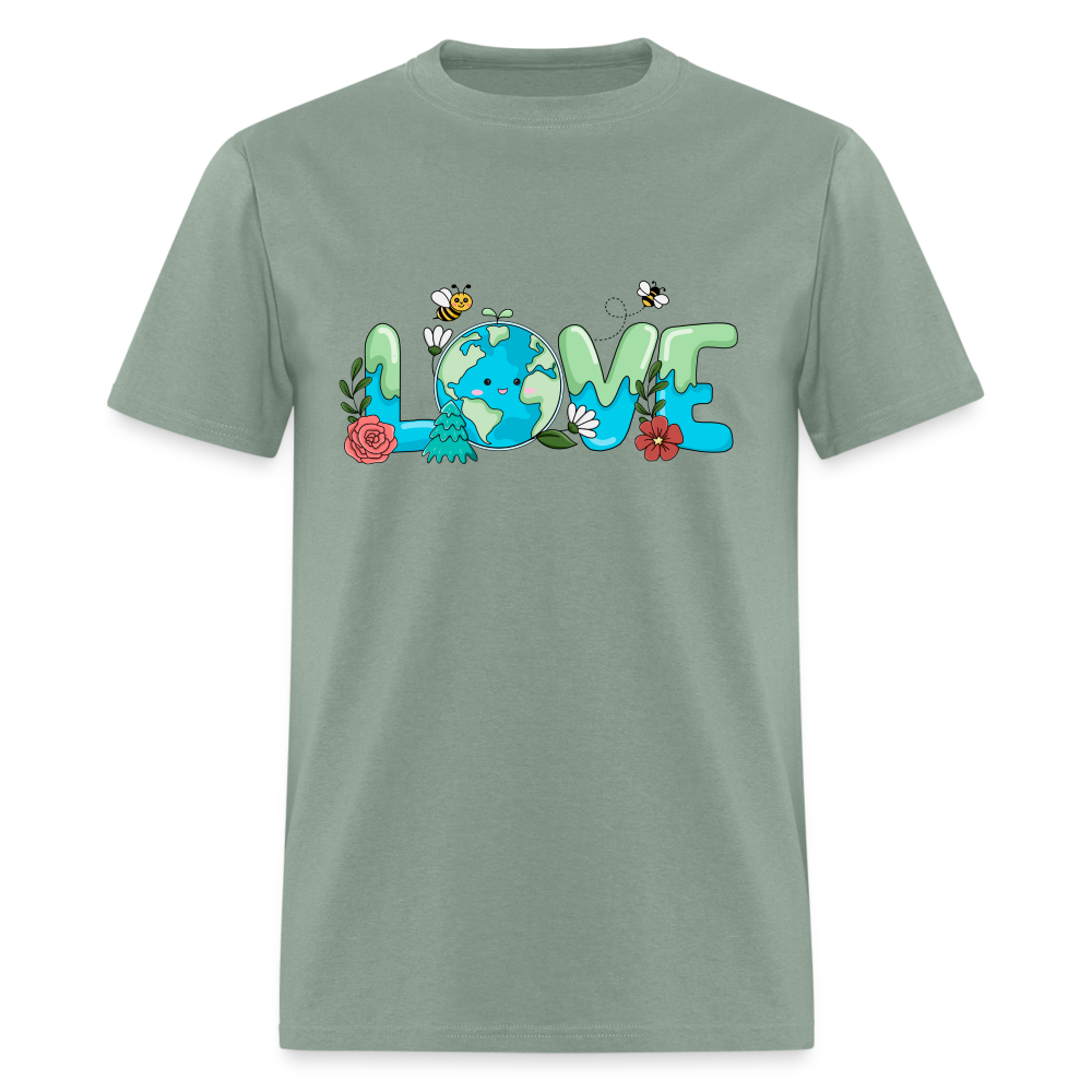 Nature's LOVE Celebration T-Shirt (Earth Day) - sage