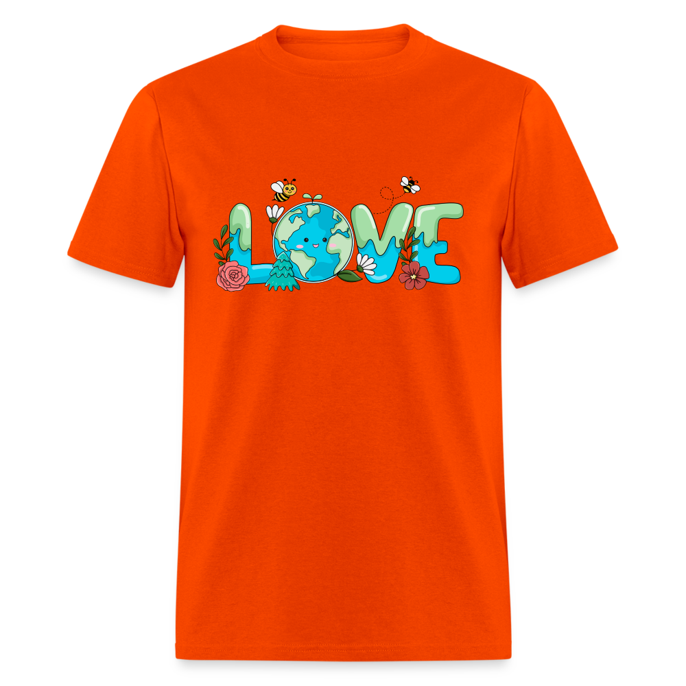 Nature's LOVE Celebration T-Shirt (Earth Day) - orange