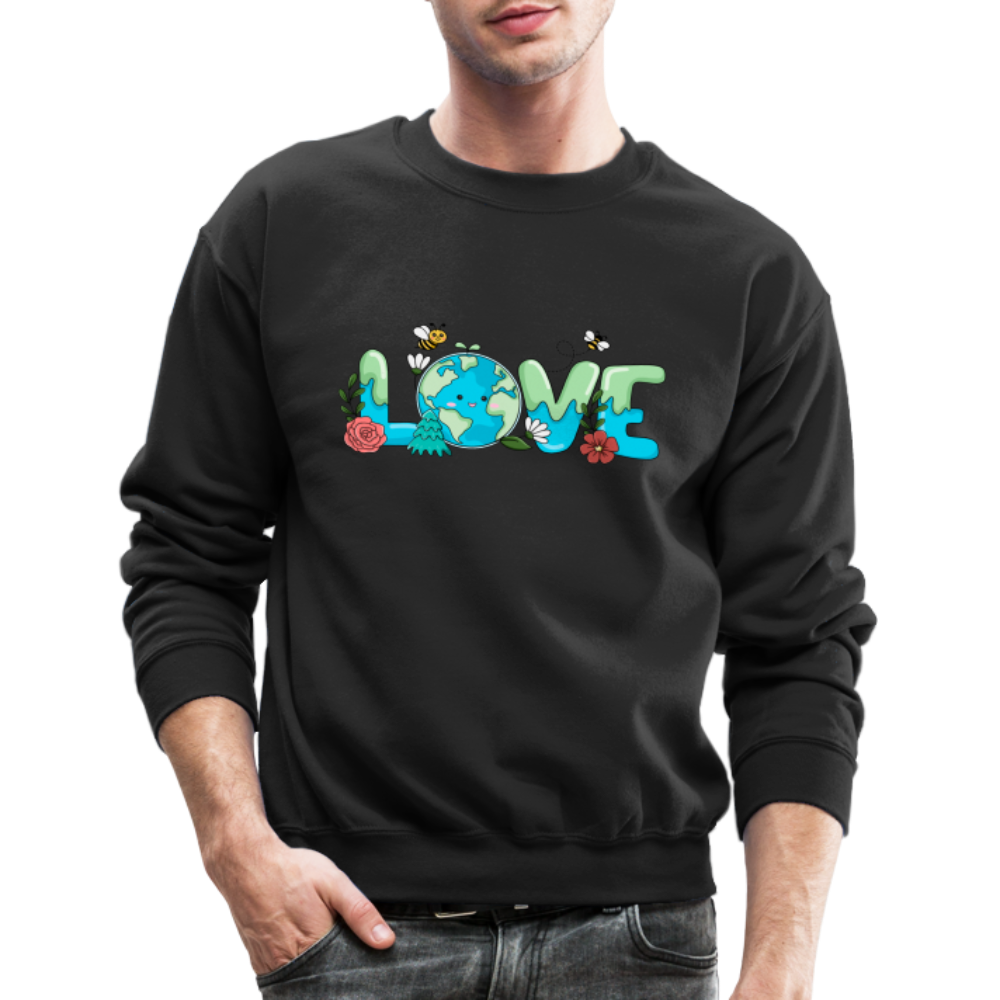 Nature's LOVE Celebration Sweatshirt (Earth Day) - black