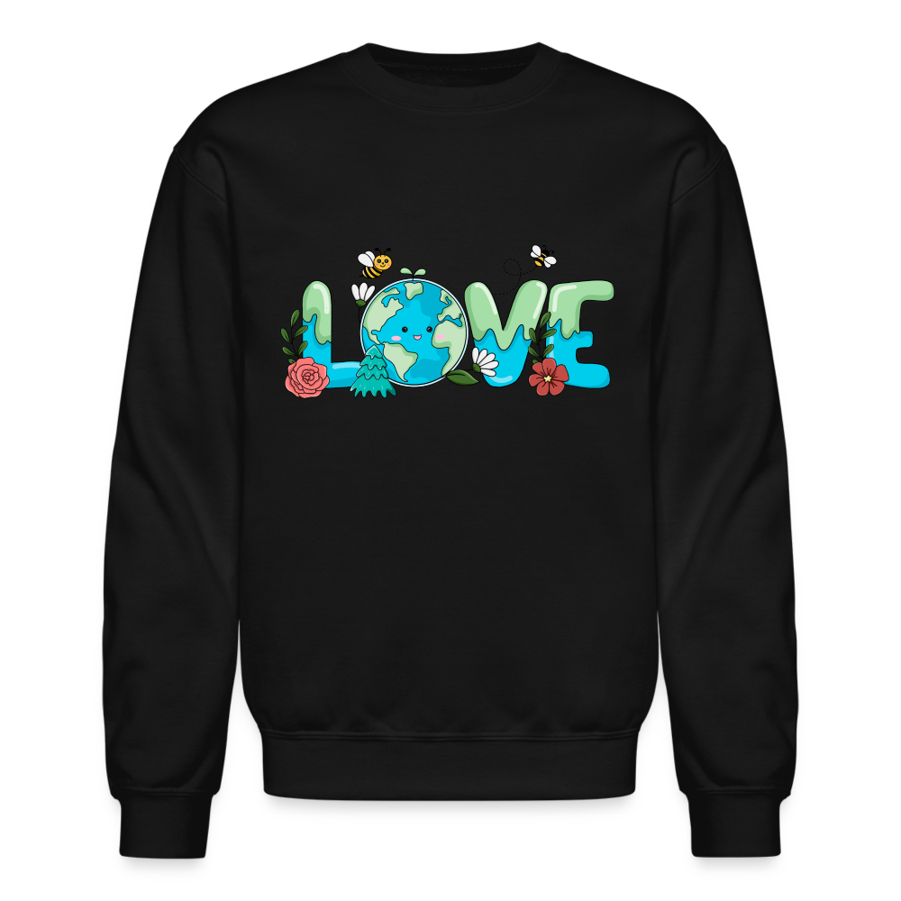 Nature's LOVE Celebration Sweatshirt (Earth Day) - black