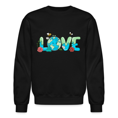 Nature's LOVE Celebration Sweatshirt (Earth Day) - black