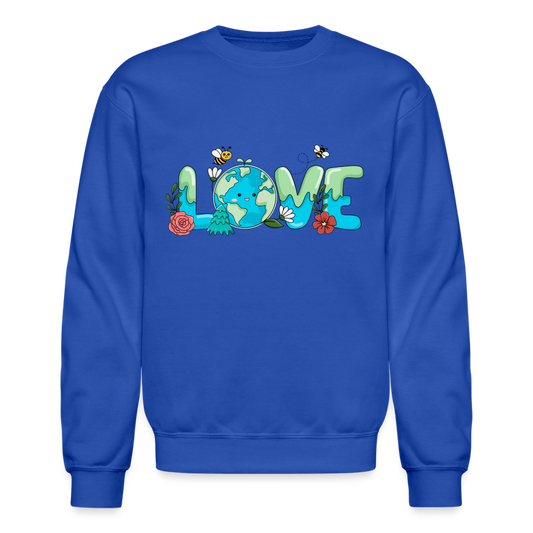 Nature's LOVE Celebration Sweatshirt (Earth Day) - royal blue