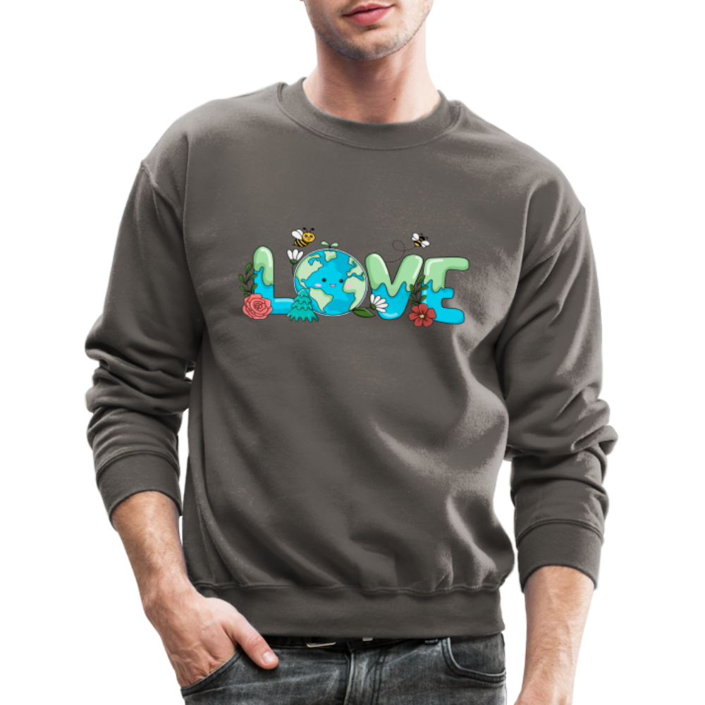 Nature's LOVE Celebration Sweatshirt (Earth Day) - asphalt gray