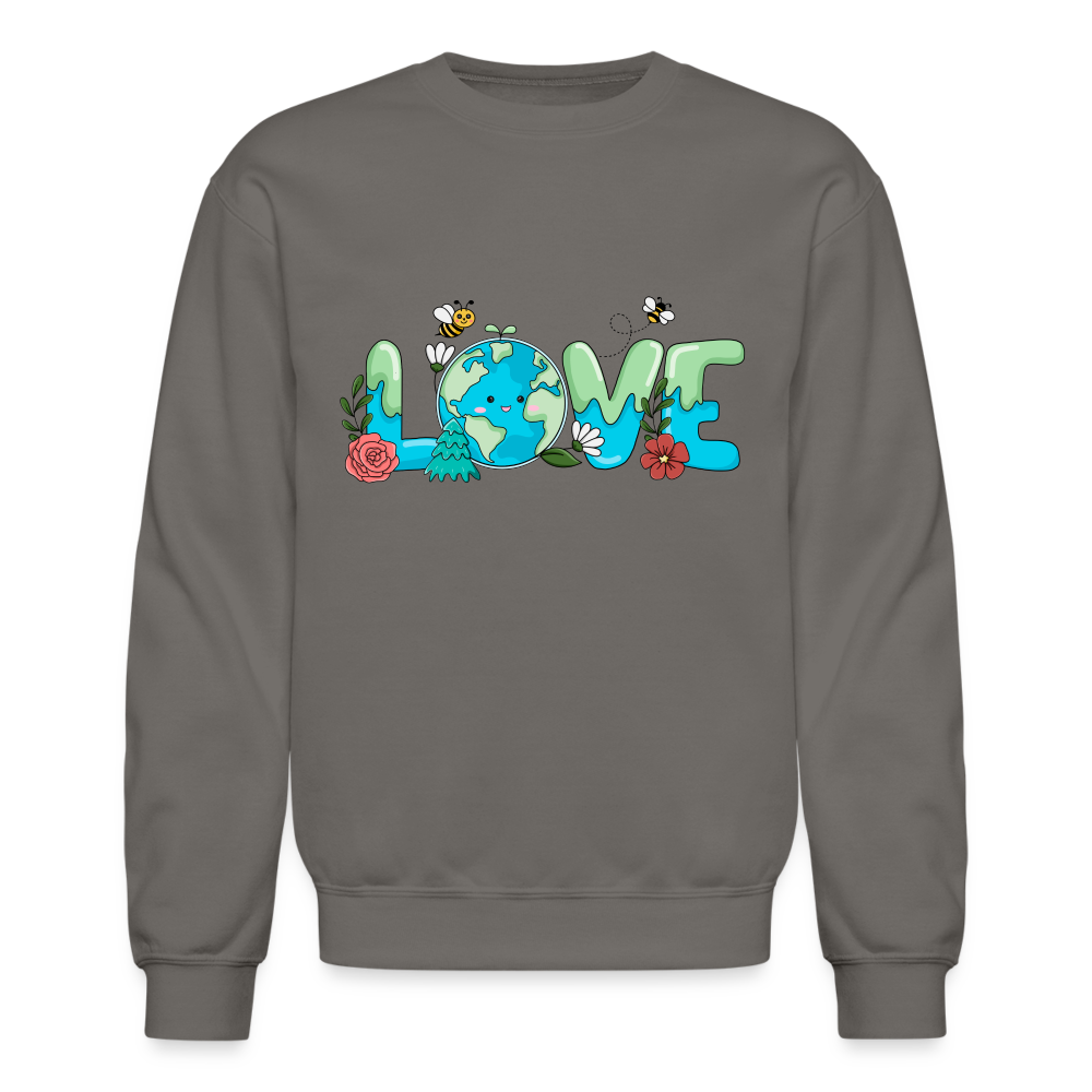 Nature's LOVE Celebration Sweatshirt (Earth Day) - asphalt gray