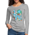 Floral LOVE Earth Day Women's Premium Long Sleeve T-Shirt