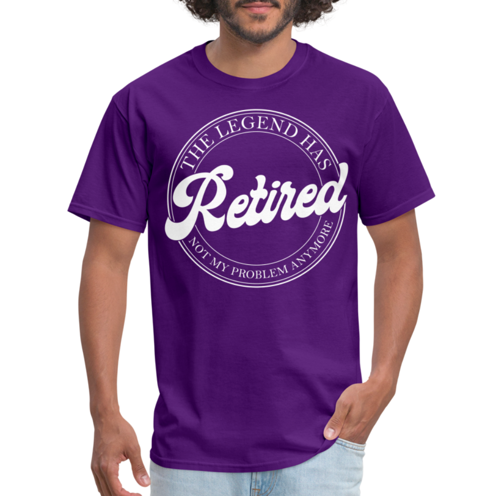 The Legend Has Retired T-Shirt - purple