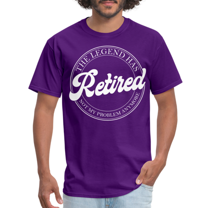 The Legend Has Retired T-Shirt - purple