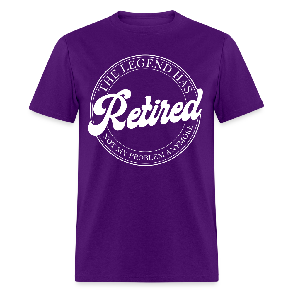 The Legend Has Retired T-Shirt - purple