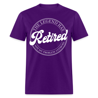 The Legend Has Retired T-Shirt - purple