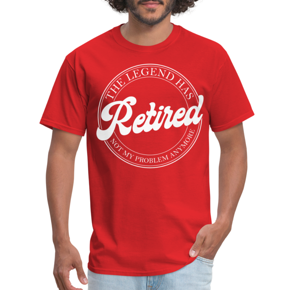 The Legend Has Retired T-Shirt - red