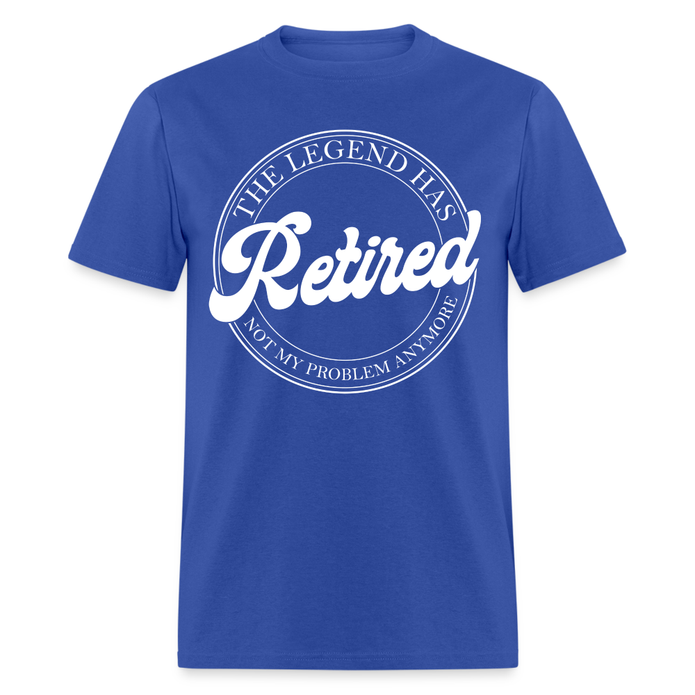 The Legend Has Retired T-Shirt - royal blue