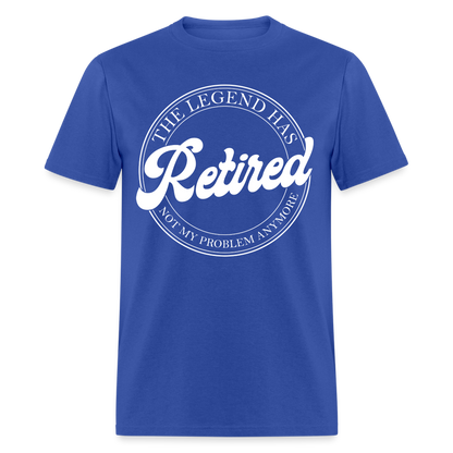 The Legend Has Retired T-Shirt - royal blue