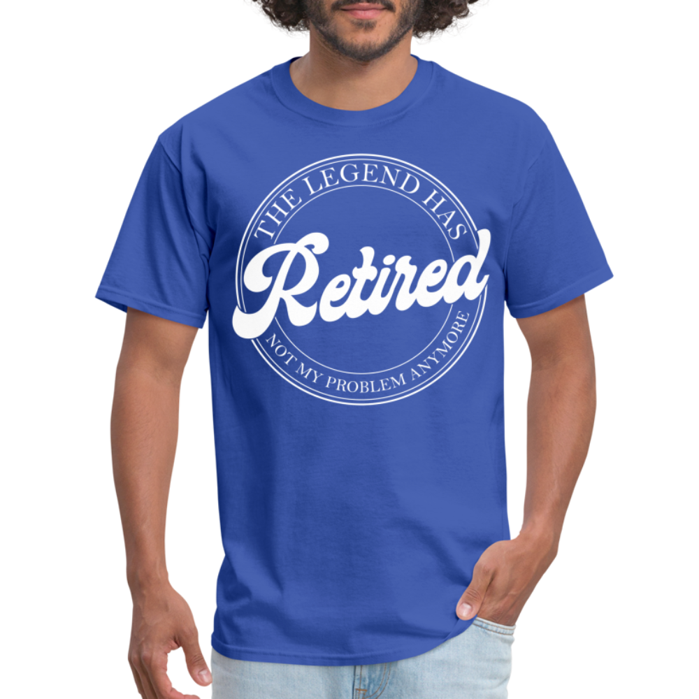 The Legend Has Retired T-Shirt - royal blue