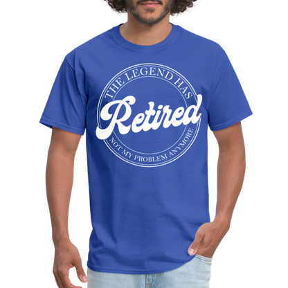 The Legend Has Retired T-Shirt - royal blue