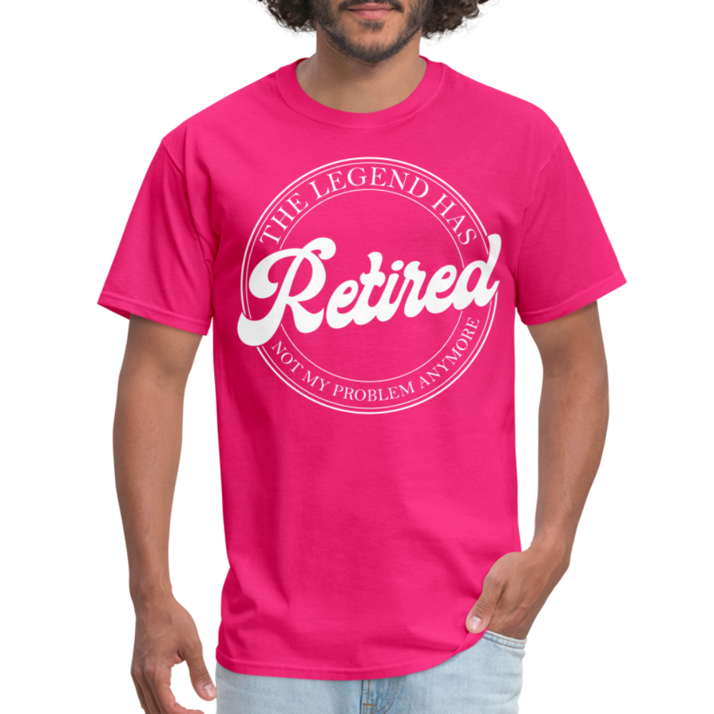 The Legend Has Retired T-Shirt - fuchsia